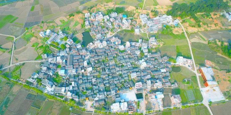 无人机航拍临武美丽乡村_塘村