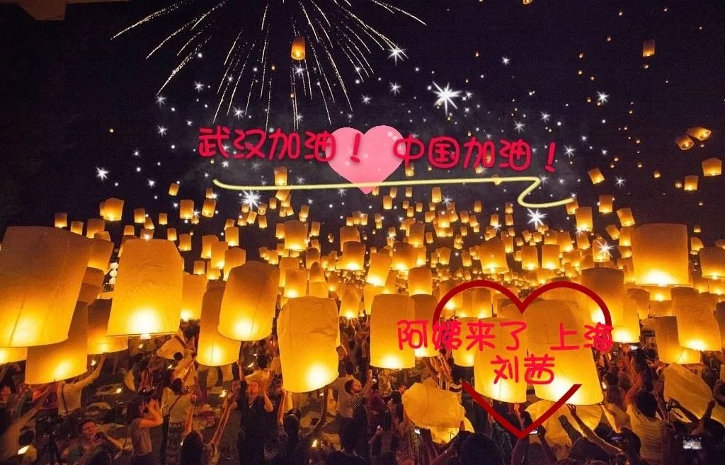 阿姨来了点万家灯,为武汉祈福!_疫情