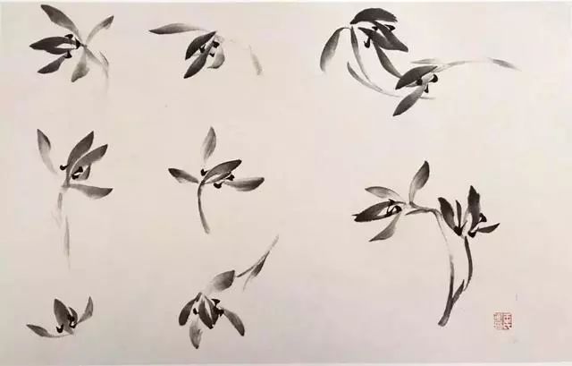 国画讲座教你画的国画写意兰花