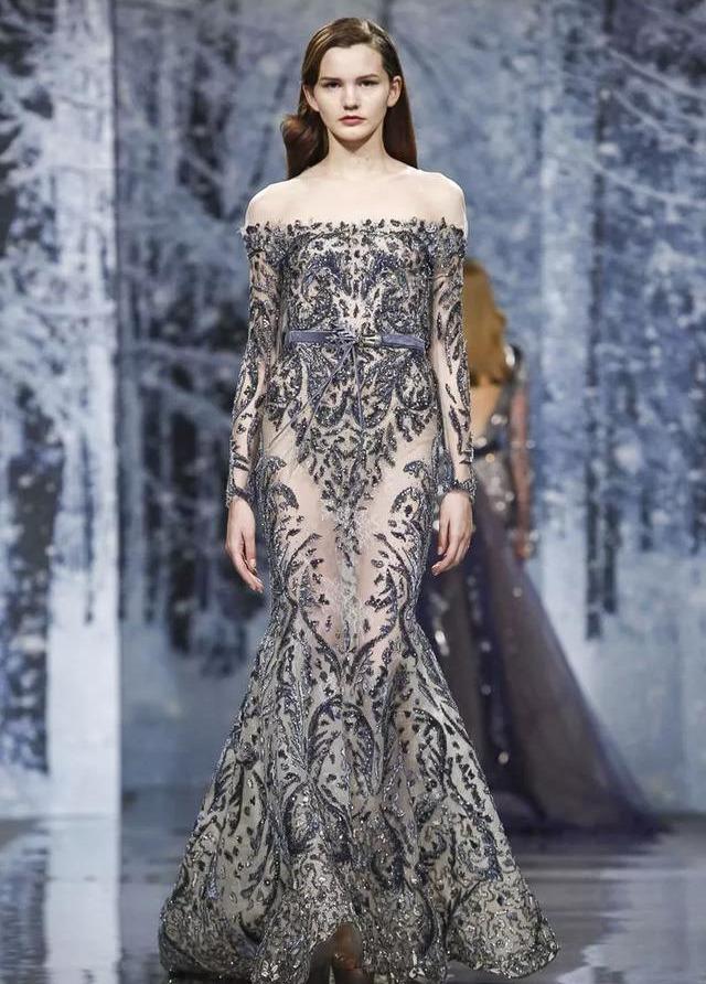 高贵奢华的珠绣礼服高定不愧为高定珠绣服装的华丽感不容小觑