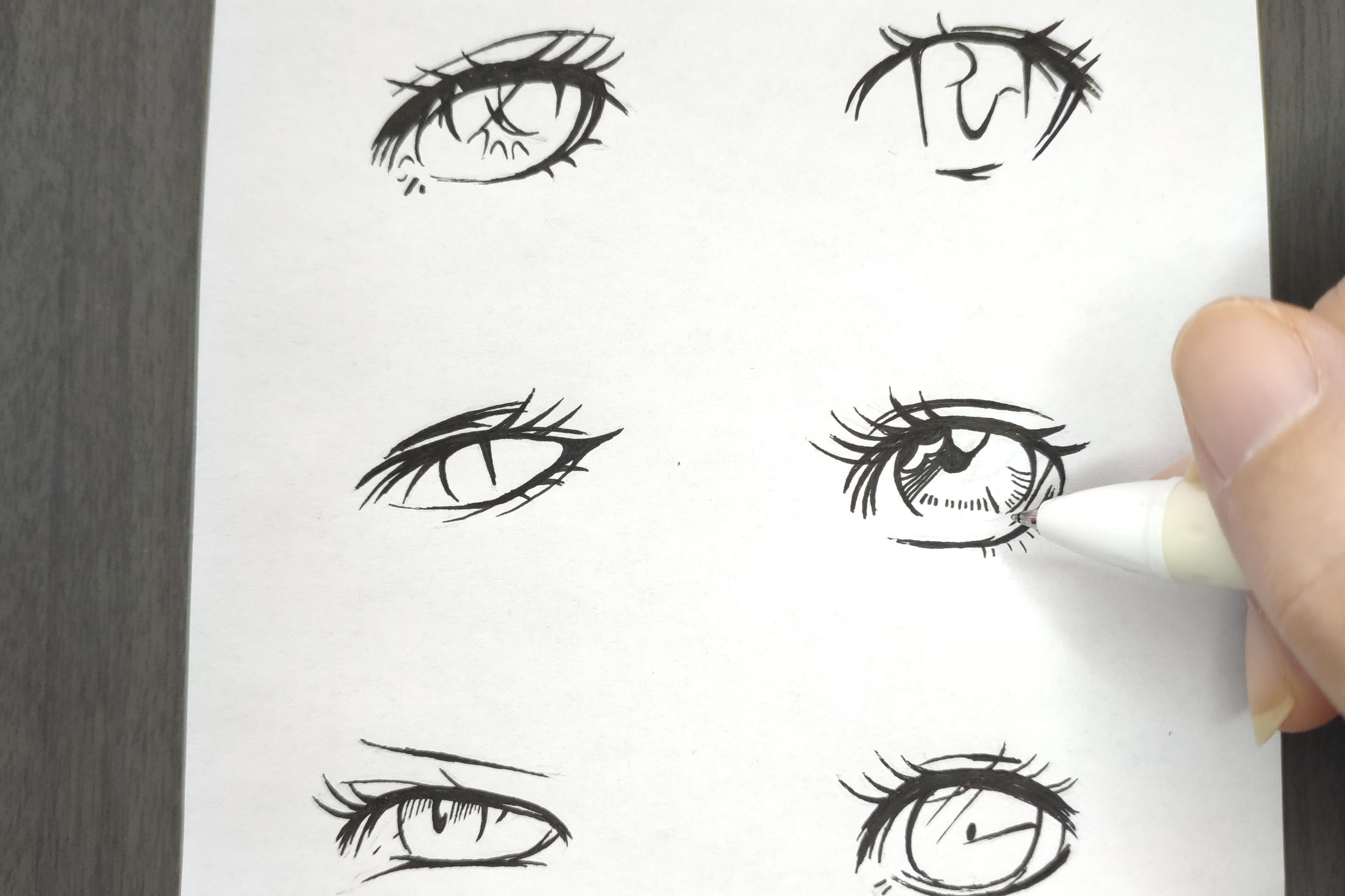 初学者画眼睛简单动漫图片