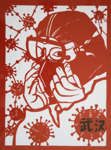 黄兆坤书法作品黄钢抗击新冠作品自新型冠状病毒感染肺炎疫情发生以来