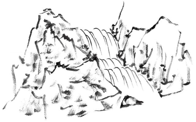 国画知识水的基础画法分步骤图解示范0基础也能学会