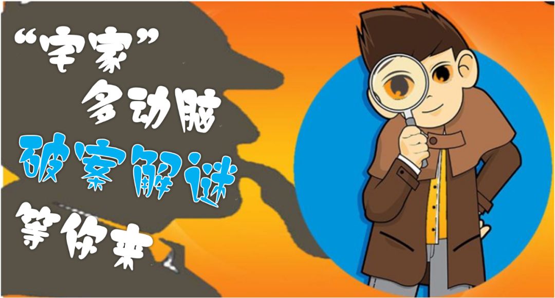 宅家多动脑和伙伴一起来破案解谜吧