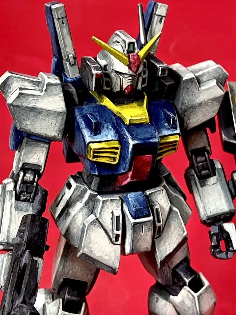 像极了手绘插图hg高达mk2仿盒绘风格涂装