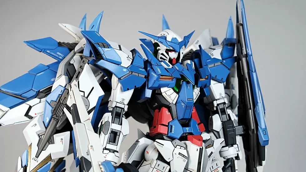 经典红白蓝,上惊异能天使改件涂装完成就是爆帅!