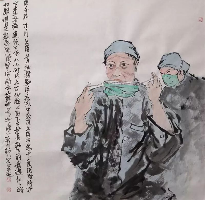 苏斌《烙印》马斌坤《时间就是生命》苏艺《勇士的目光》屠莺《守望》