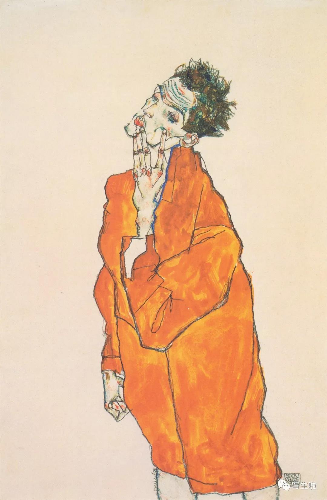 埃贡·席勒(egon schiele)是二十世纪初杰出的奥地利画家.