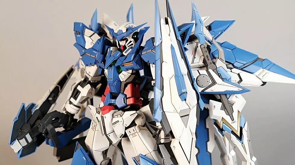 经典红白蓝,上惊异能天使改件涂装完成就是爆帅!