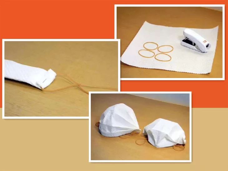 不久前,日本警视厅公布了简易口罩的制作方法.