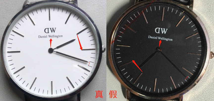 dw手表正品和高仿图解图片