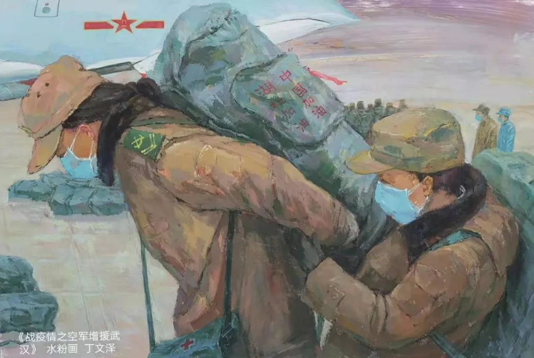 文艺志愿者在行动博乐文艺战疫主题书画作品展一