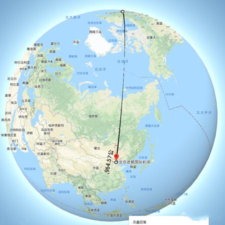 中国飞美国航线图图片
