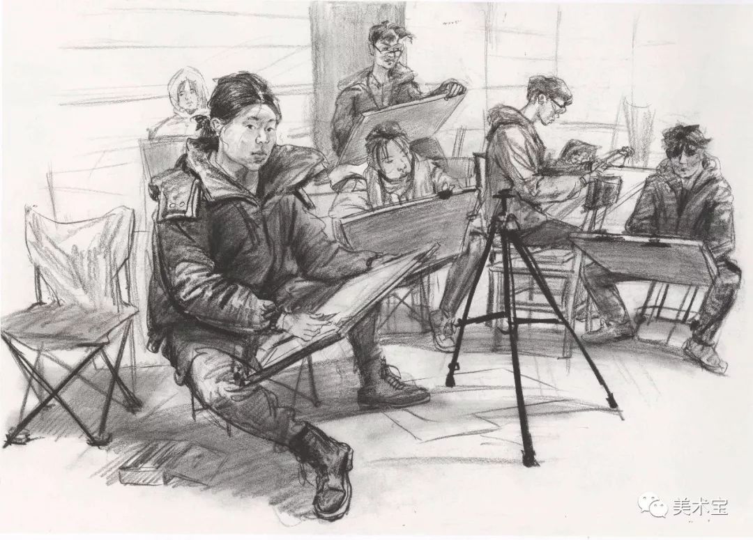 清美国美场景速写高分卷两大美院风格一篇文章搞定