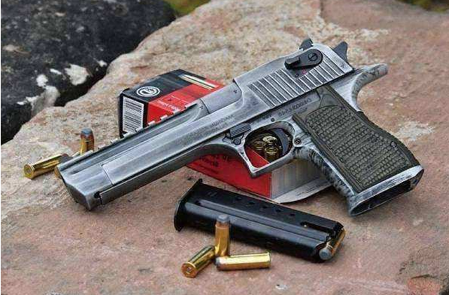 故而注重威力并不会是手枪打造的核心点,然而世界上有一把手枪,威力