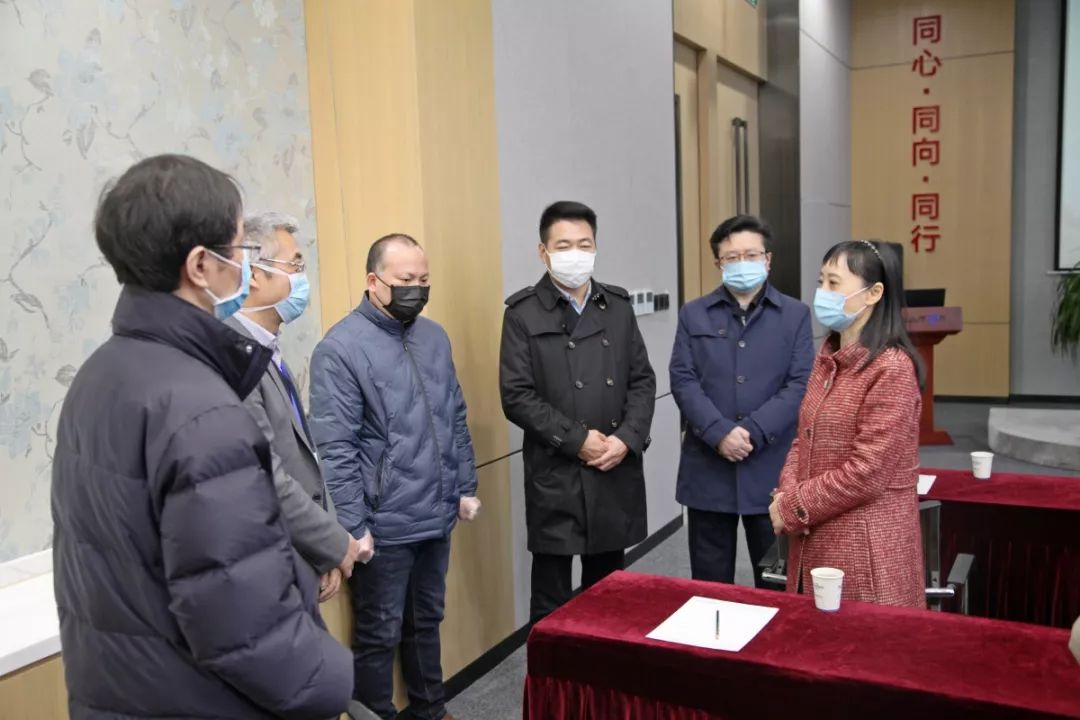 研创园党工委书记,管办主任蒋华荣,我园总经理蔡鸿友及