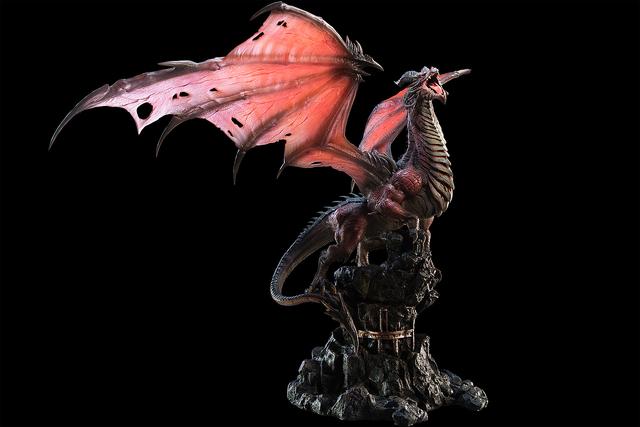 猎魂觉醒烬龙雕像