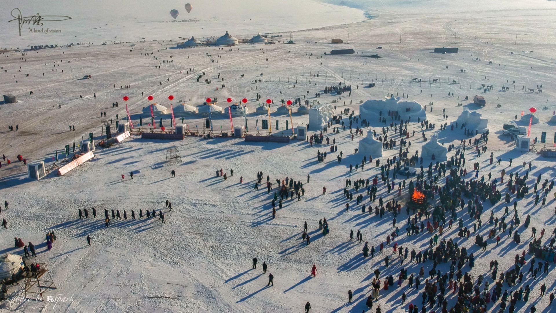 航拍内蒙古的那达慕大会真是宾客如云热闹非凡