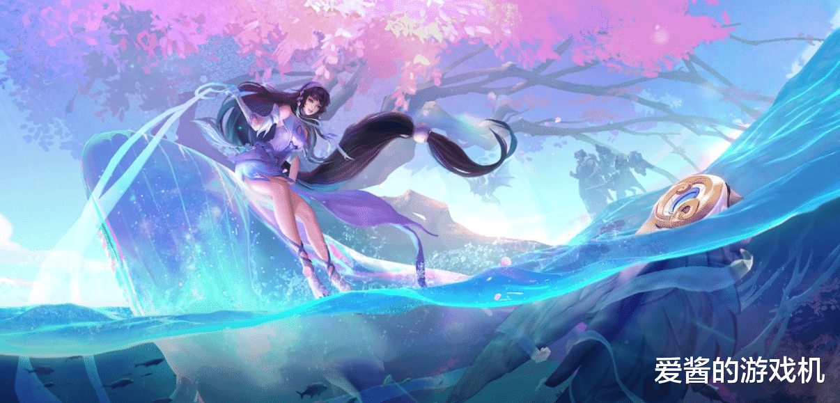 再看看一开始西施伴生皮肤的原画.