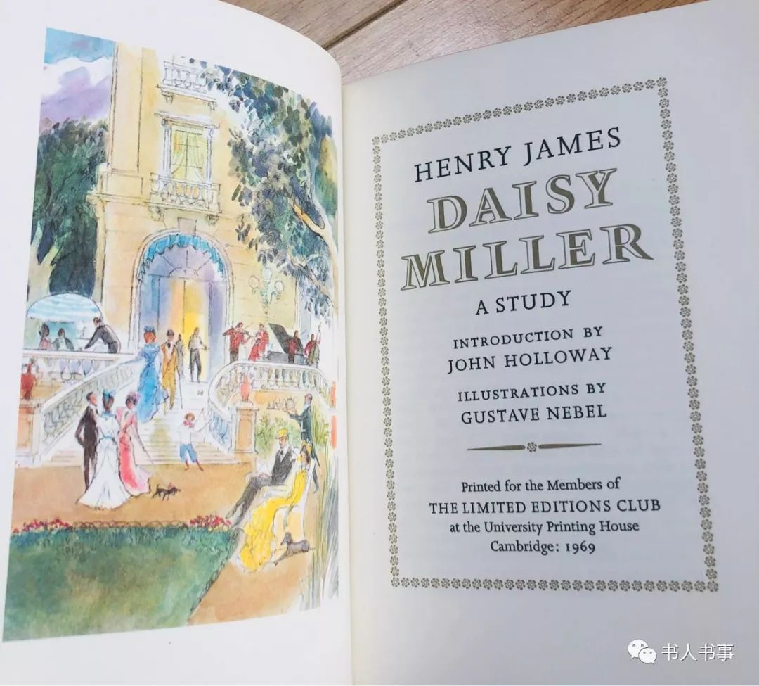 插画珍赏001亨利·詹姆斯《黛西·米勒》1969年版