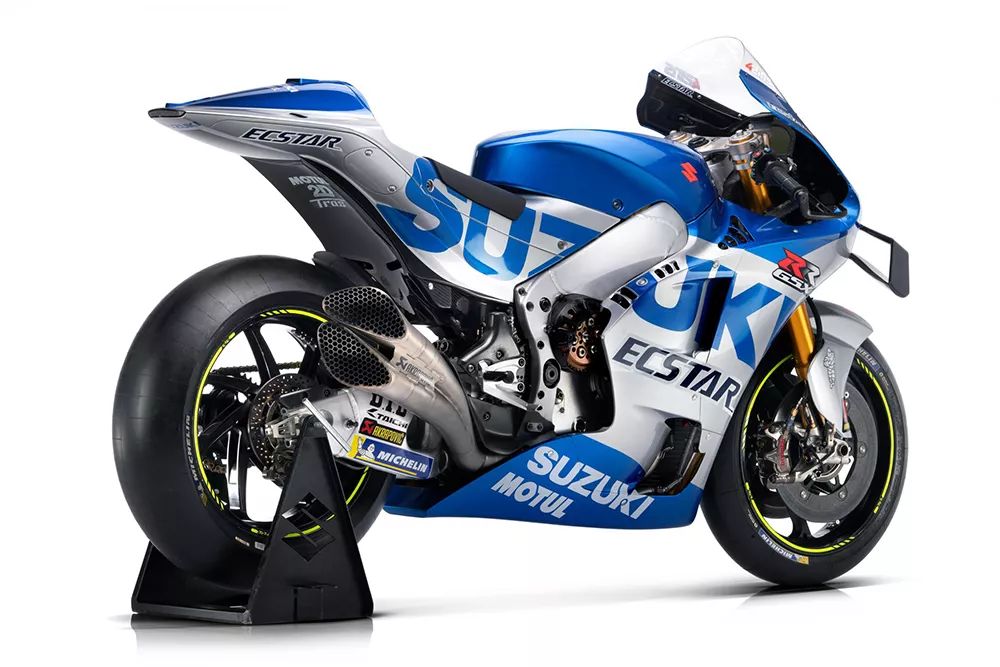 竞技档案2020款suzukiecstarmotogpteam来自1962年的银蓝