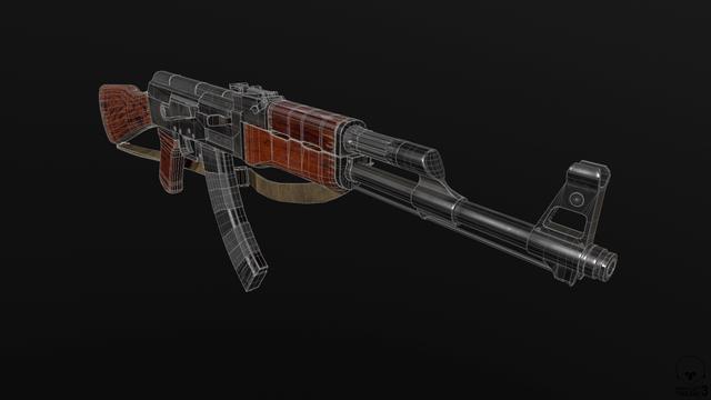 用电脑画了个ak47的效果图大家来指点一下