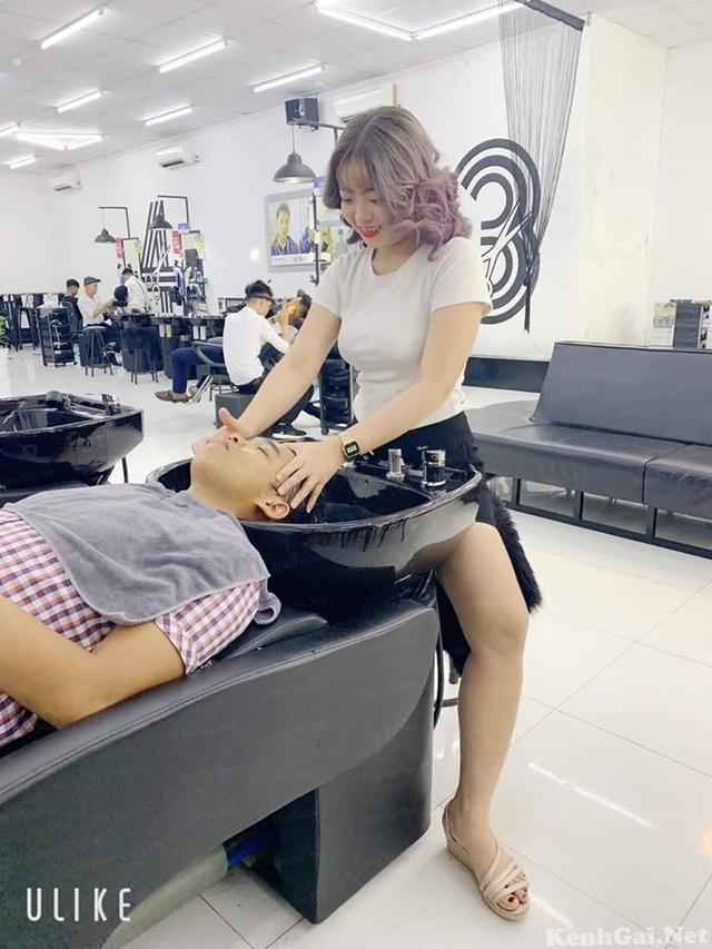 越南理发店洗脚剪指甲图片