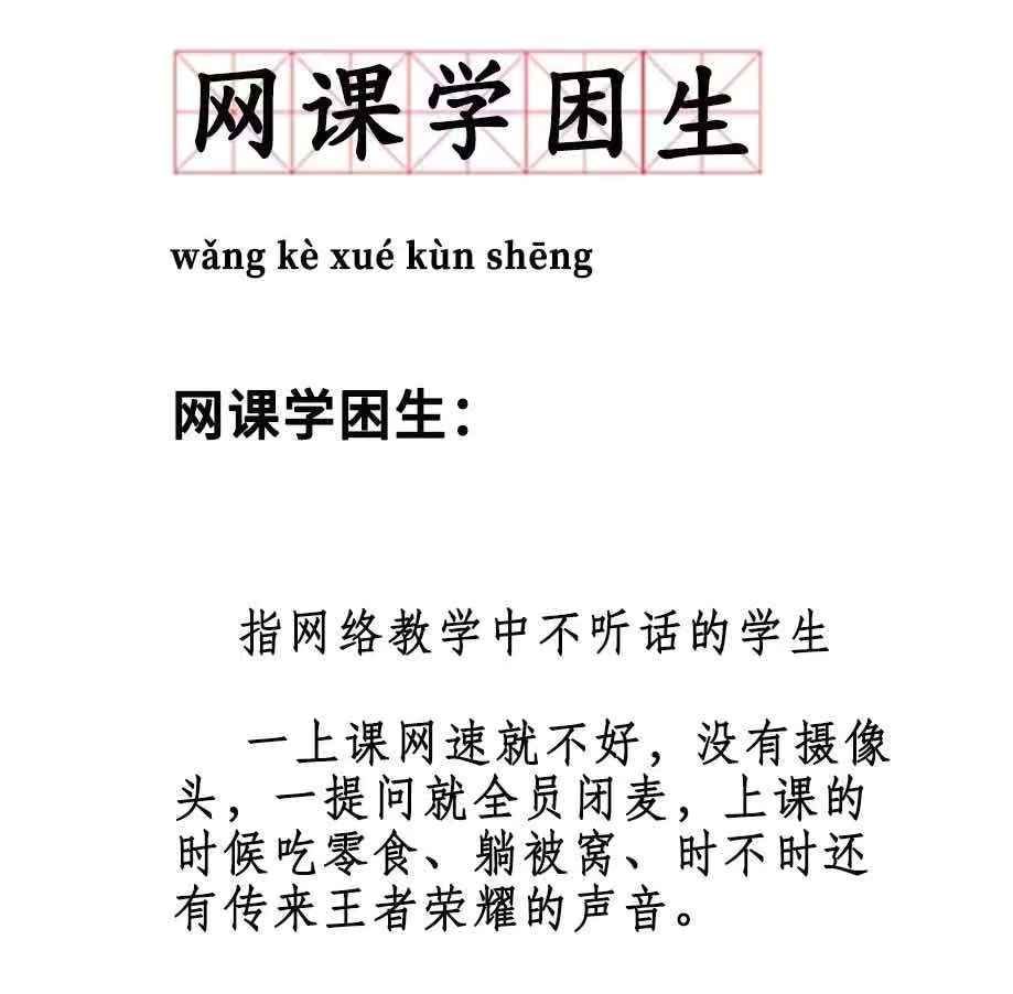 学生组:网课让人崩溃一开网课,所有孩子都沦为了"网课学困生"网上授课