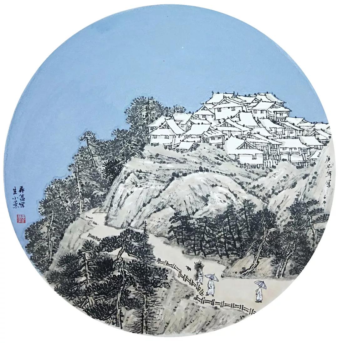 陆俊作品使命(油画)火神山之夜(油画)决战火神山(油画)雷彬作品曙光