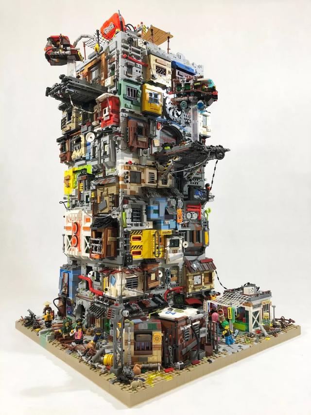 lego乐高moc作品欣赏末世城堡及生化战士