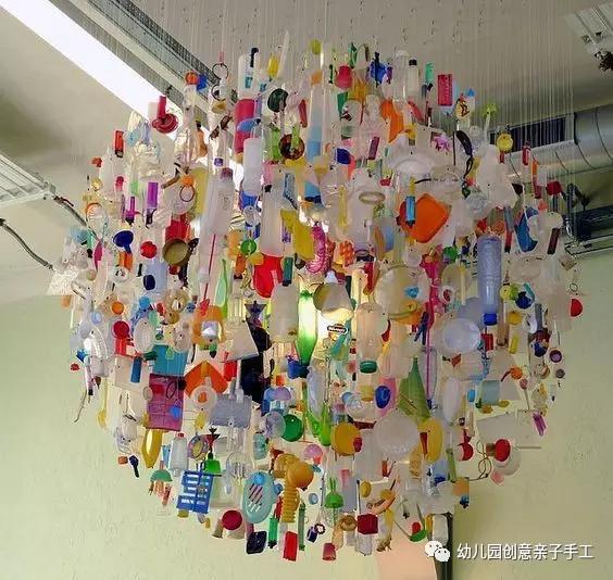 幼儿园环创塑料瓶吊饰用简单装点生活