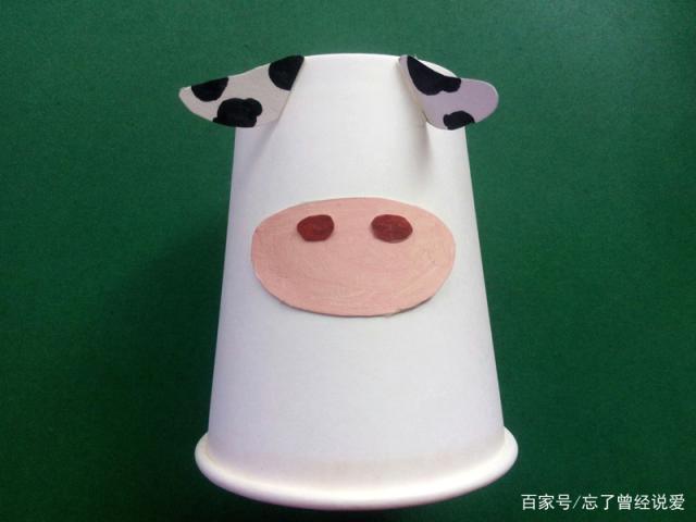 纸杯动物手工制作步骤 12生肖小牛的做法