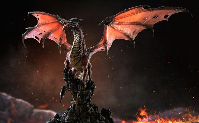 猎魂觉醒烬龙雕像