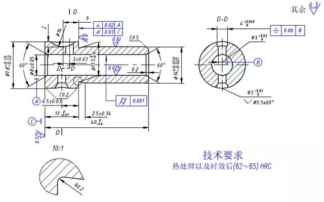 cad零件图绘制实验报告图片