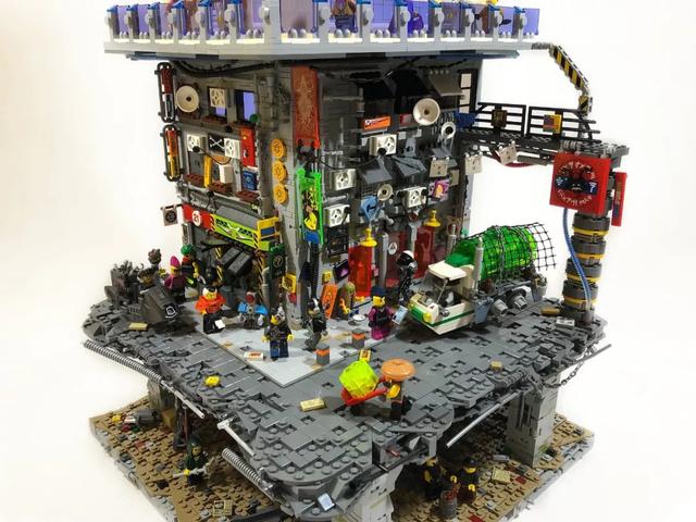 lego乐高moc作品欣赏末世城堡及生化战士