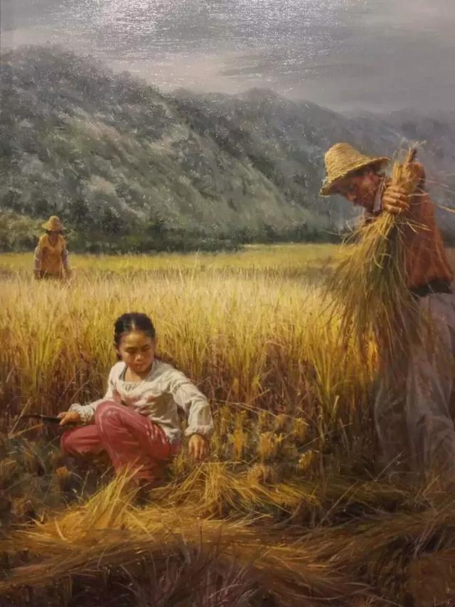 拾稻穗,童年令人怀念的乡村生活_母亲