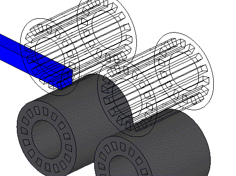 压延加工压弯变形群孔冲压圆形冲孔