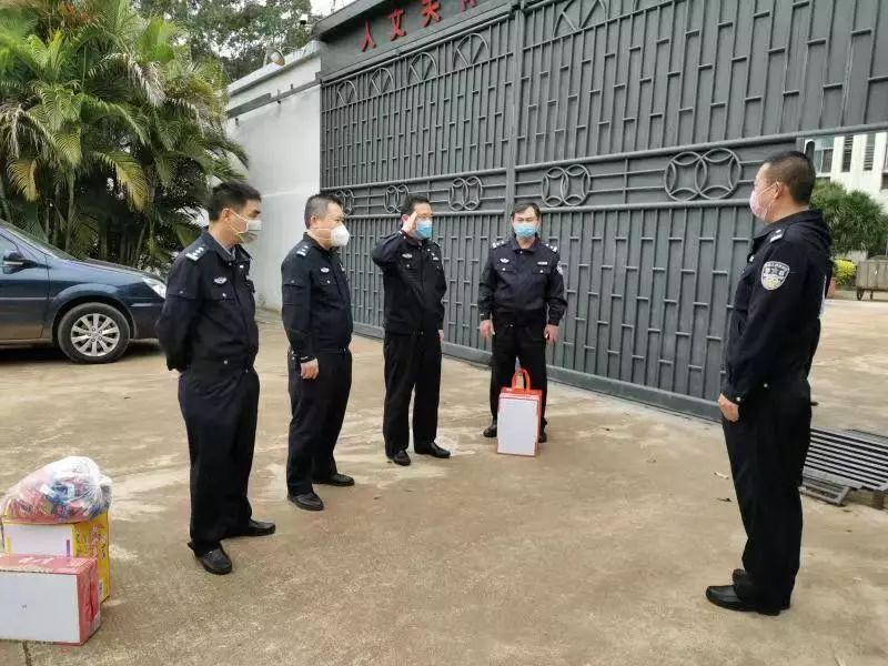 武献志一行先后到戒毒所,看守所和交警美台,金牌,福马大道及碧桂园