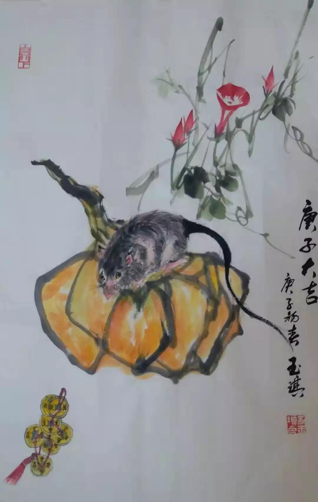 史玉琪国画翰墨传大爱众志抗疫情书画作品网络展