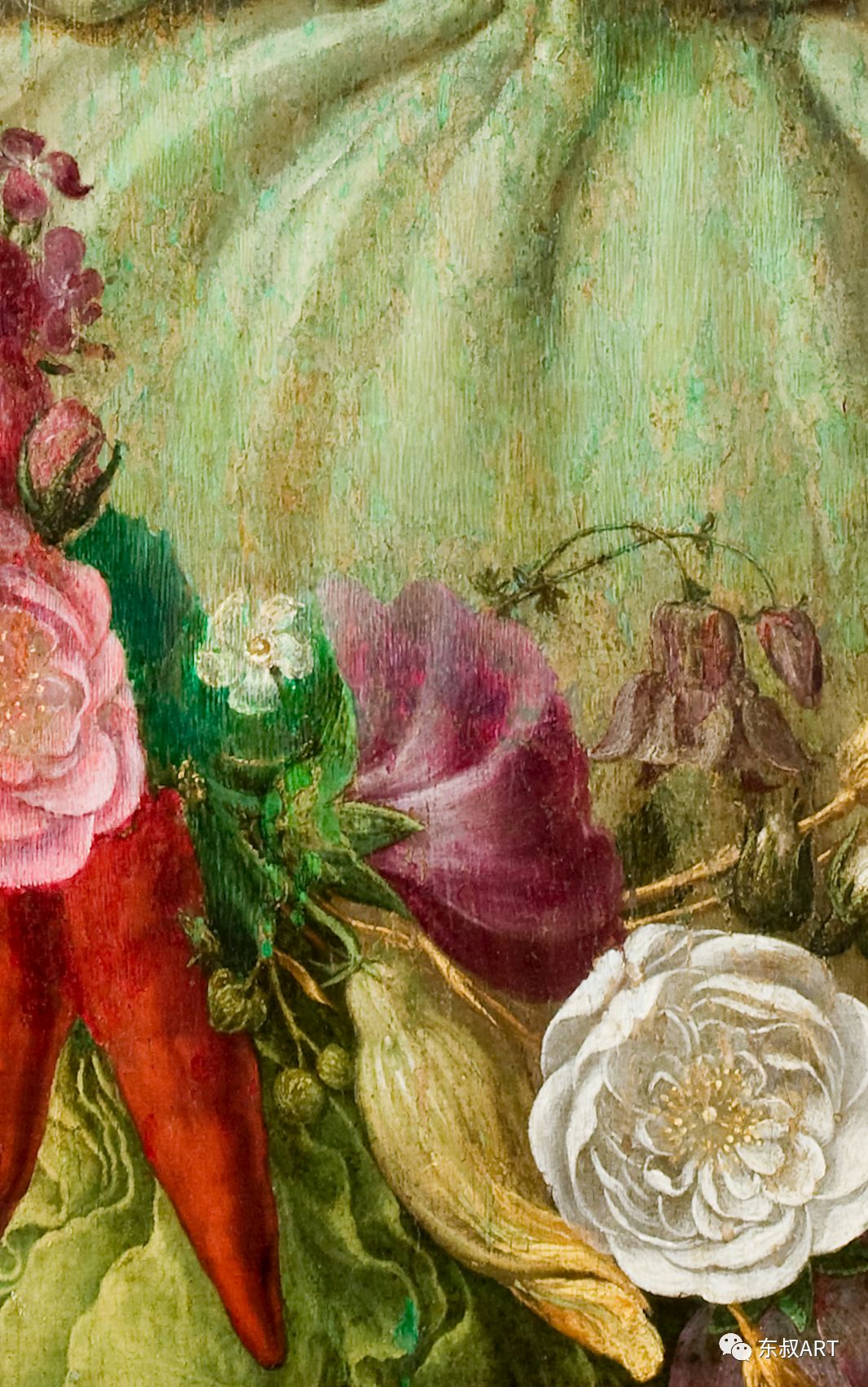 朱塞佩·阿尔钦博托《鲁道夫二世画像》细节水果蔬菜版的皇帝画像千古