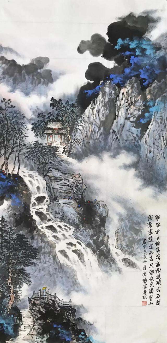 清淡高雅秀润爽朗李涛山水画作品欣赏