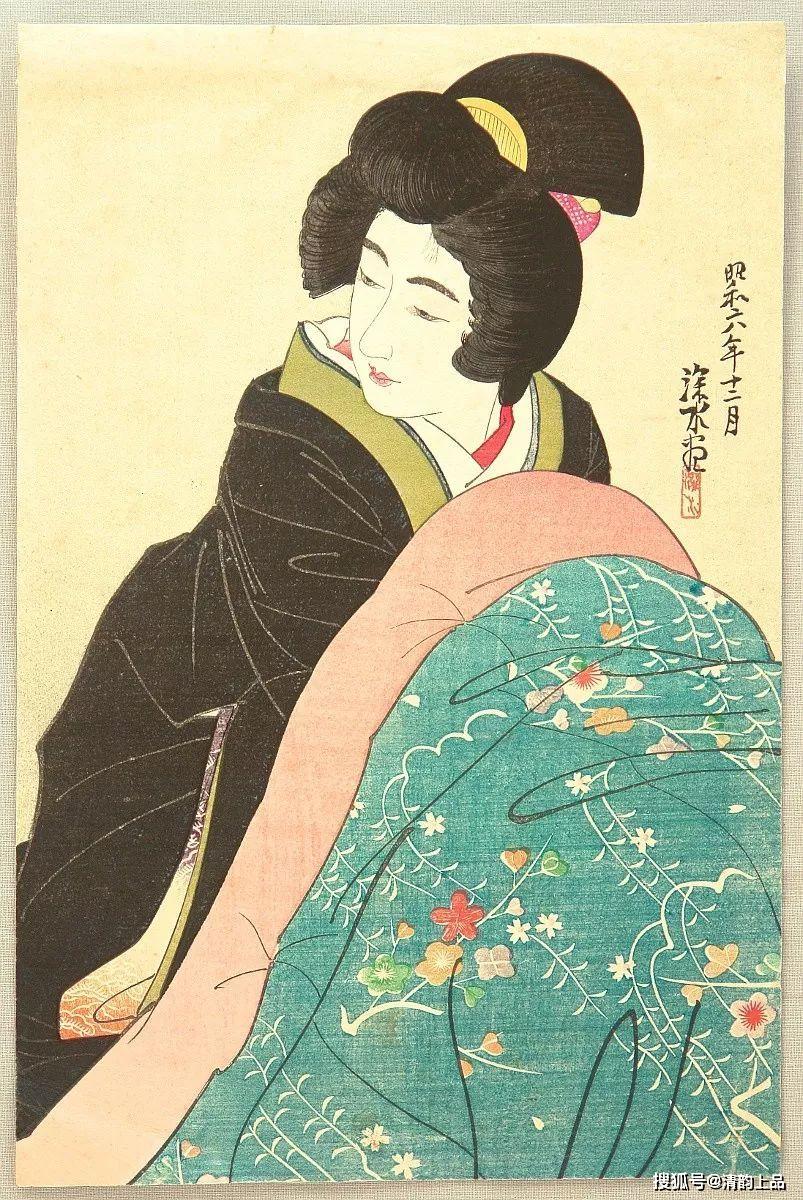 日本现代绘画大师,伊东深水绘画作品欣赏