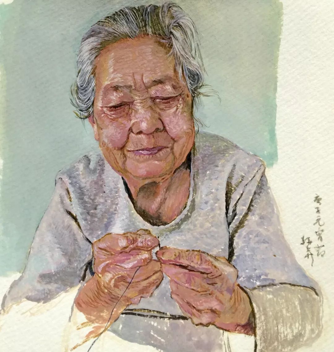 母亲家园王赫赫水彩作品欣赏