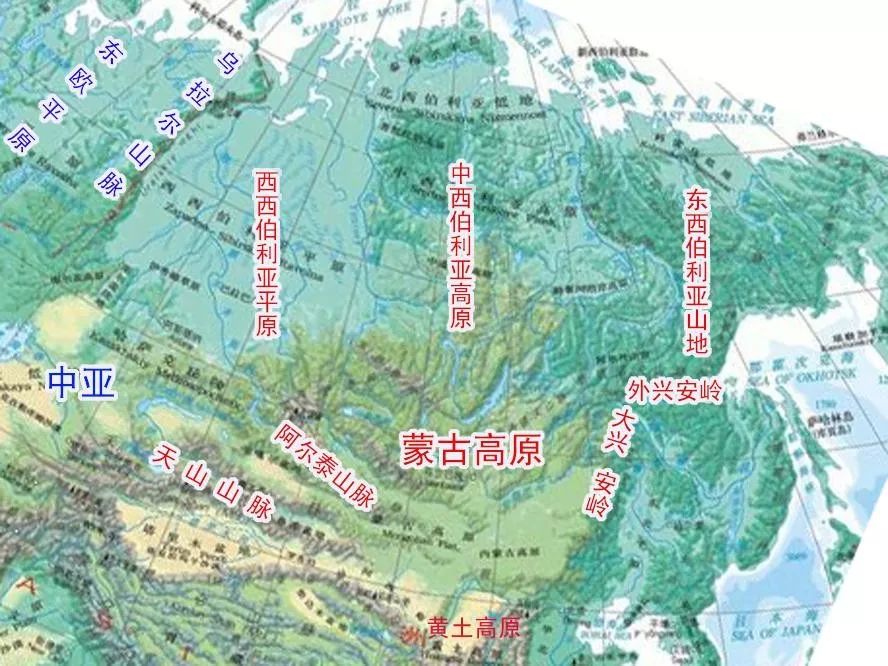 西伯利亚海拔图片