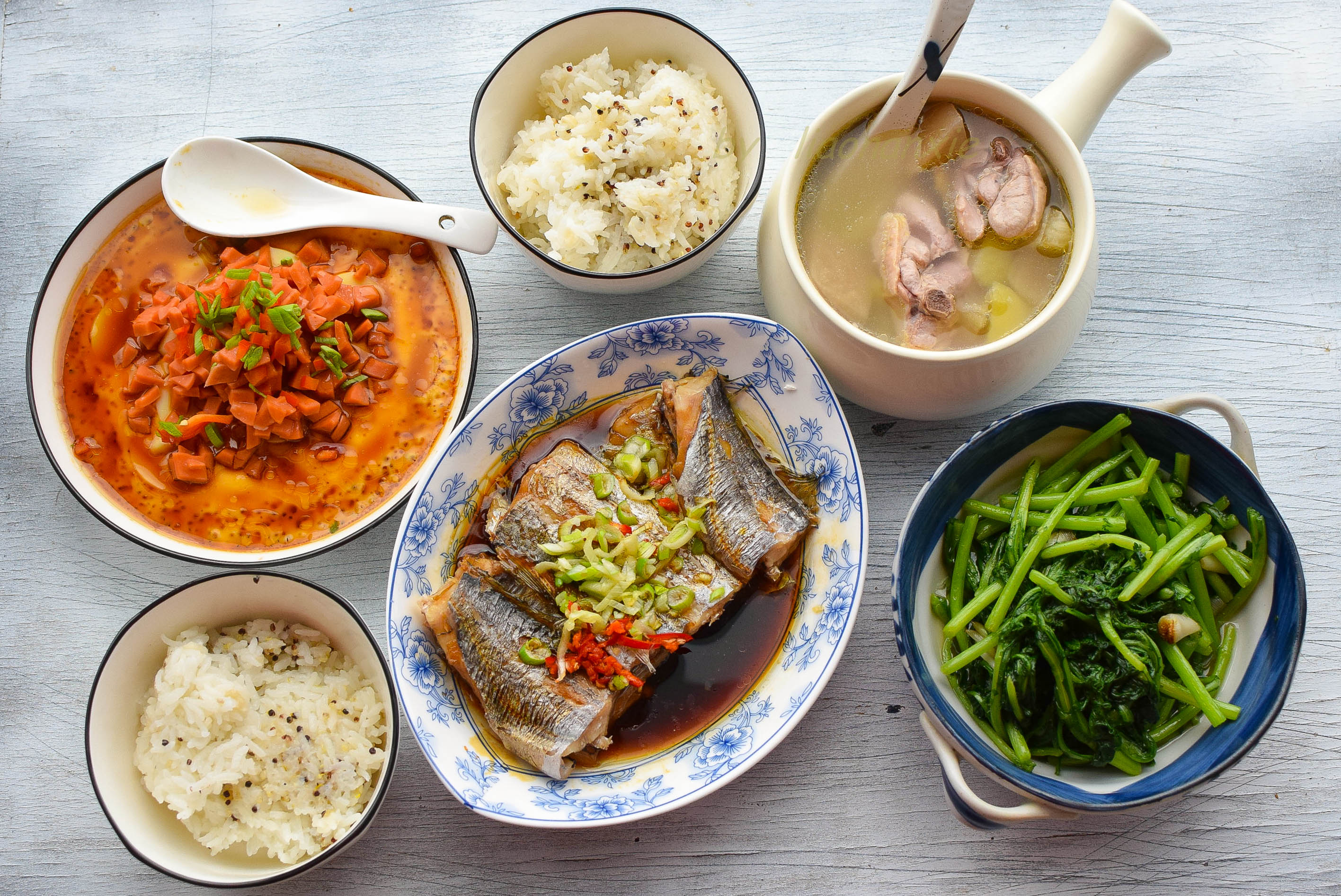 原创天天宅家不出门看看一家三口午饭都吃啥6天6种搭配邻居都想来蹭饭