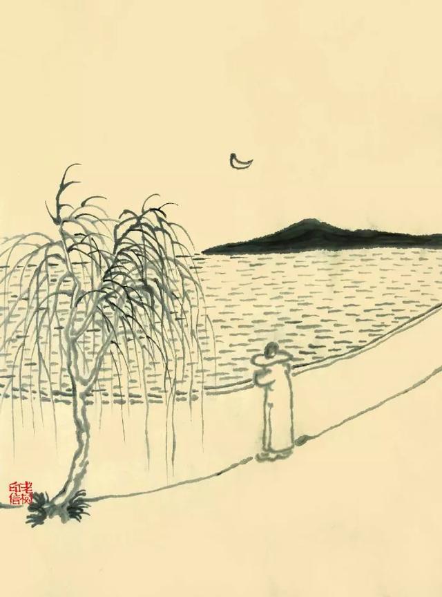 老树画画情人节送给天下有情人