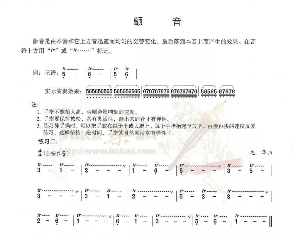 葫芦丝技巧讲解示范波音与颤音