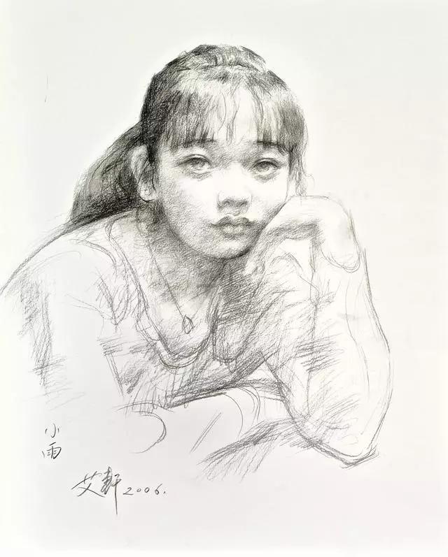 艾轩笔下的女孩震撼人心,一幅油画2000万_艾青