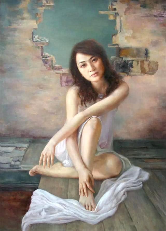 美女油画家赵雪枫质朴优雅的艺术个性