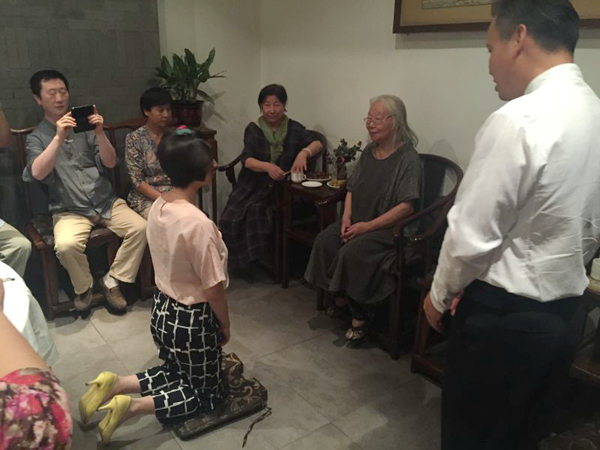 著名画家齐秉慧收徒翟子萱拜师仪式在北京举行